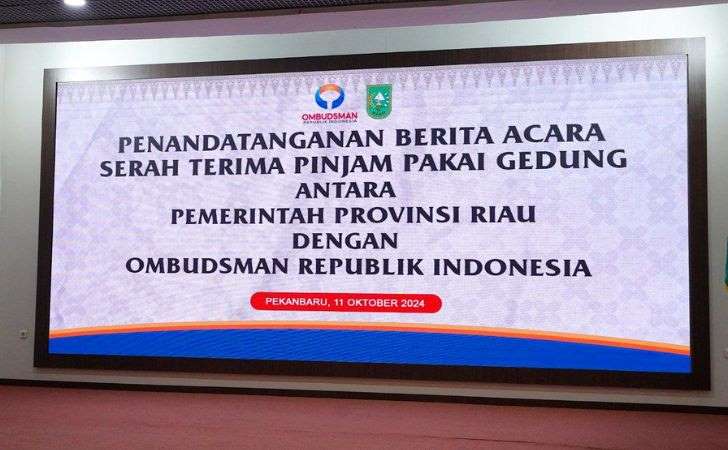 Pemprov Riau Serah Terima Pinjam Pakai Tanah dan Bangunan Untuk Ombudsman RI Perwakilan Riau 7