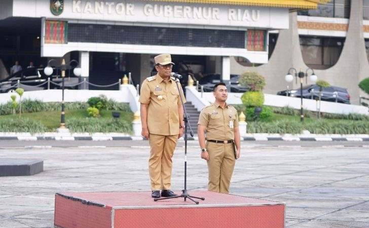 Pimpin Apel Pagi Bersama, Ini Harapan Pj Gubernur Riau 4