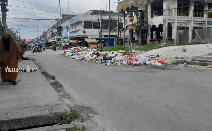 Sampah di teratai