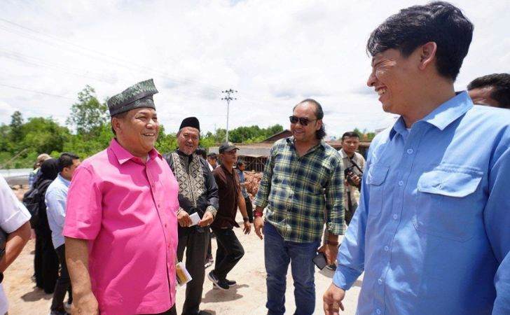 Sekdaprov Riau Tinjau Pembangunan Jembatan Sungai Mesjid Dumai 9